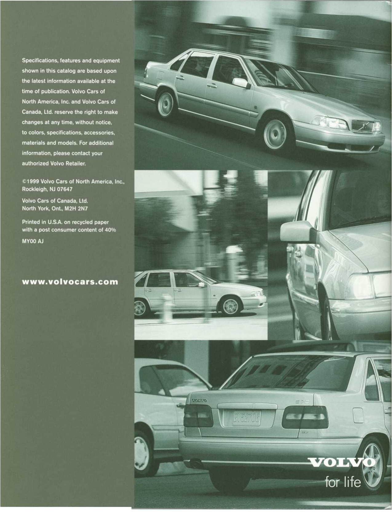 2000 Volvo S70 Brochure Page 18